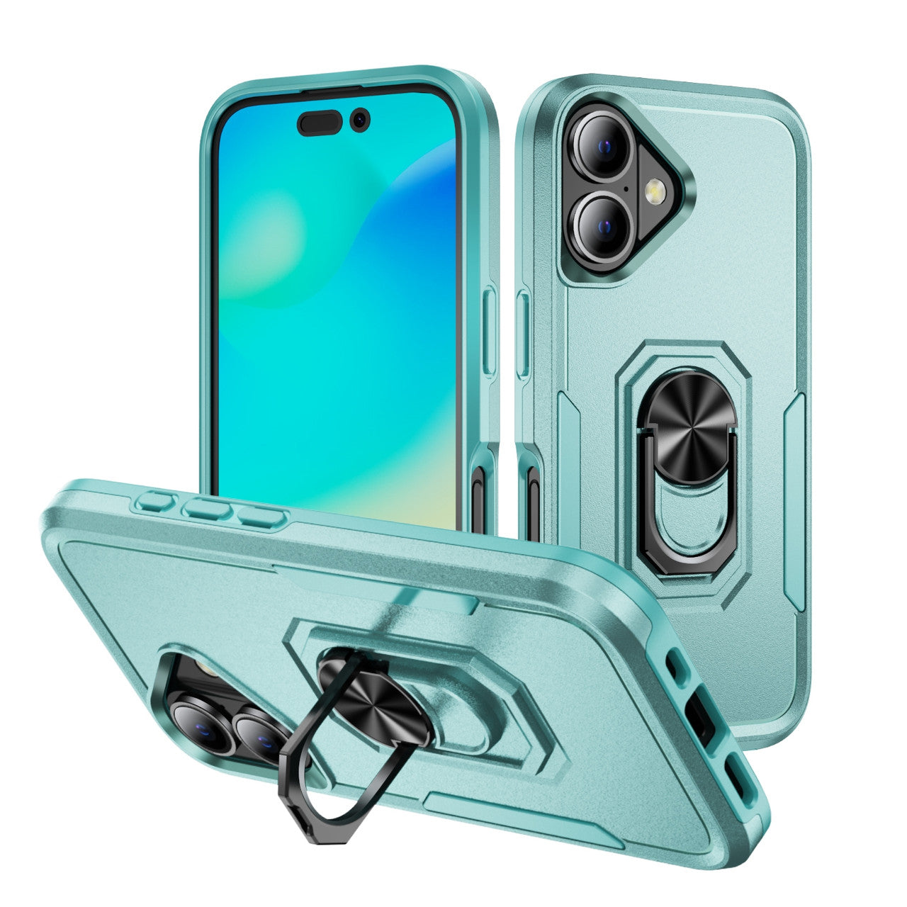 Coque robuste avec anneau pour iPhone 16 Plus Coque robuste avec anneau pour iPhone 16 Plus